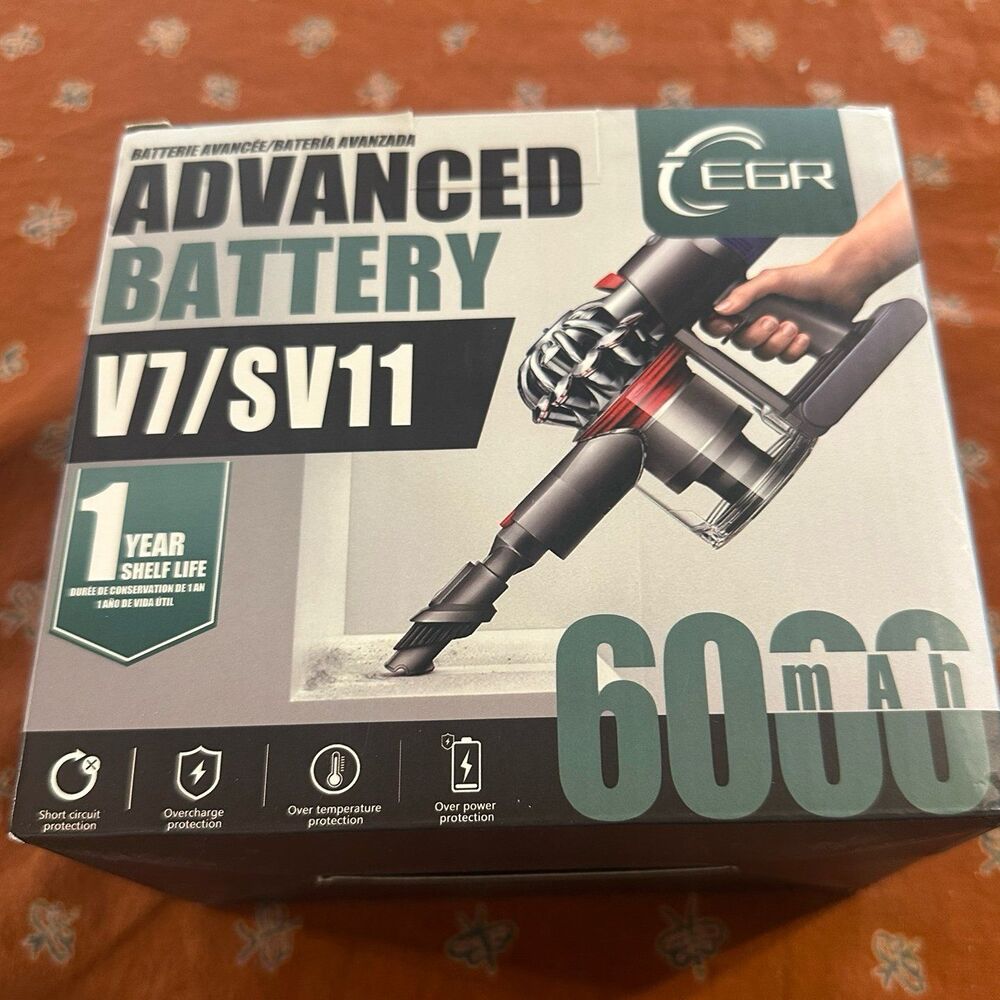 EGR Advanced 9000mAh V7 Animal Battery Replacement Compatible with Dyson SV11 V7